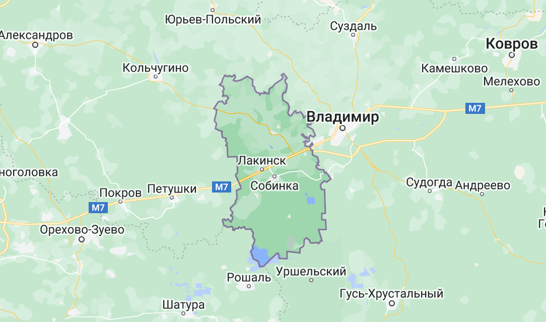 Карта примерная.